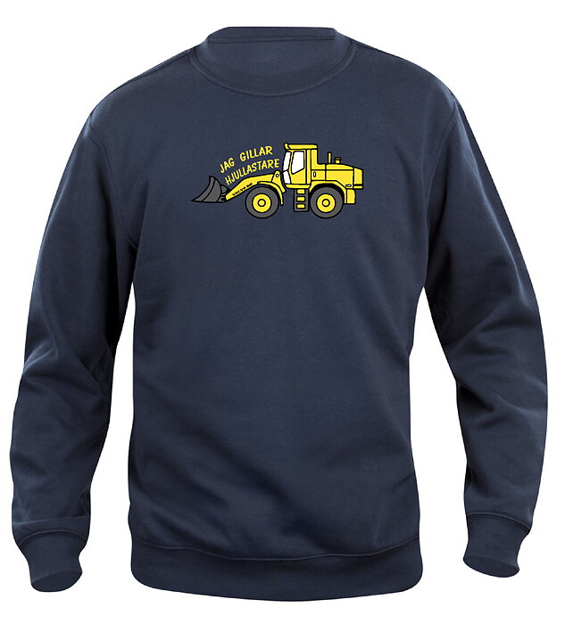 Sweatshirt Barn  "JAG GILLAR HJULLASTARE - Mörkblå