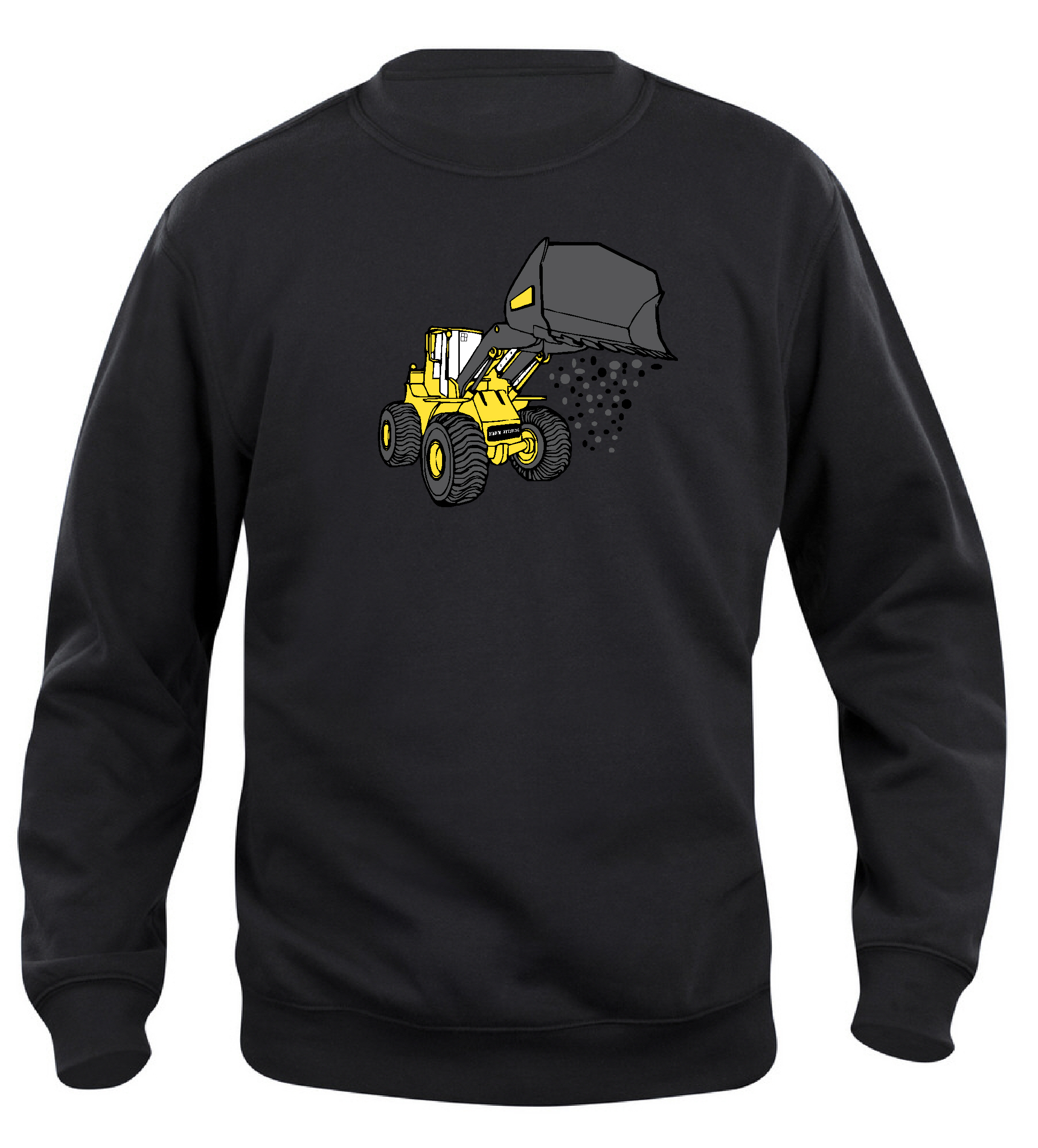Sweatshirt Barn  "HJULLASTARE" - Svart