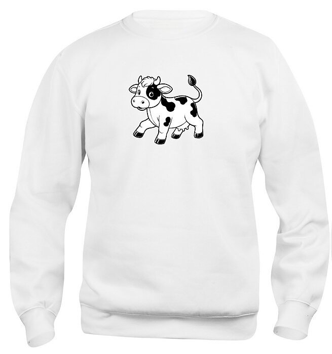 Sweatshirt Barn  "KO" - Vit