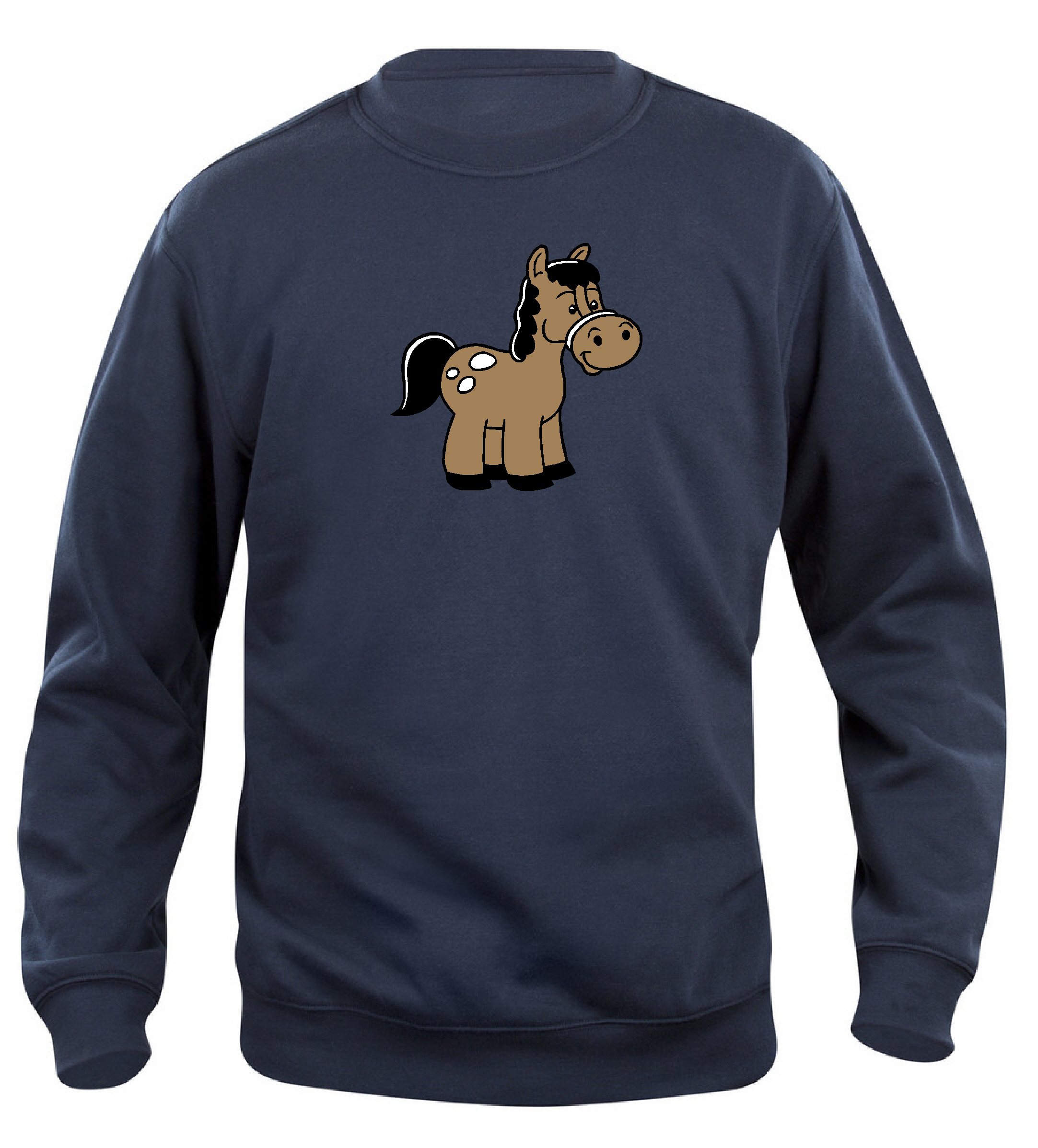 Sweatshirt Barn  "HÄST" - Mörkblå