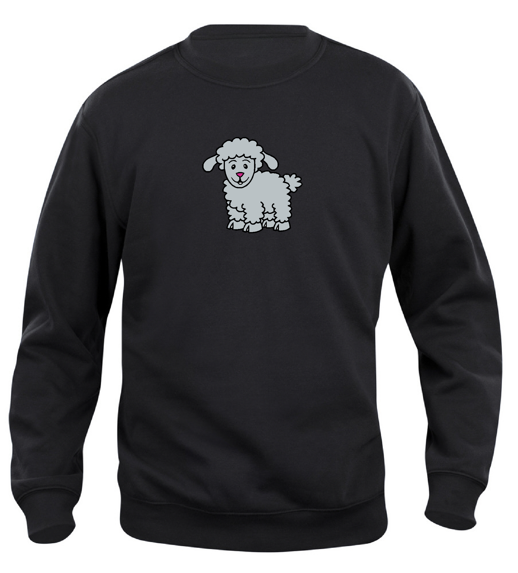 Sweatshirt Barn  "FÅR" - Svart