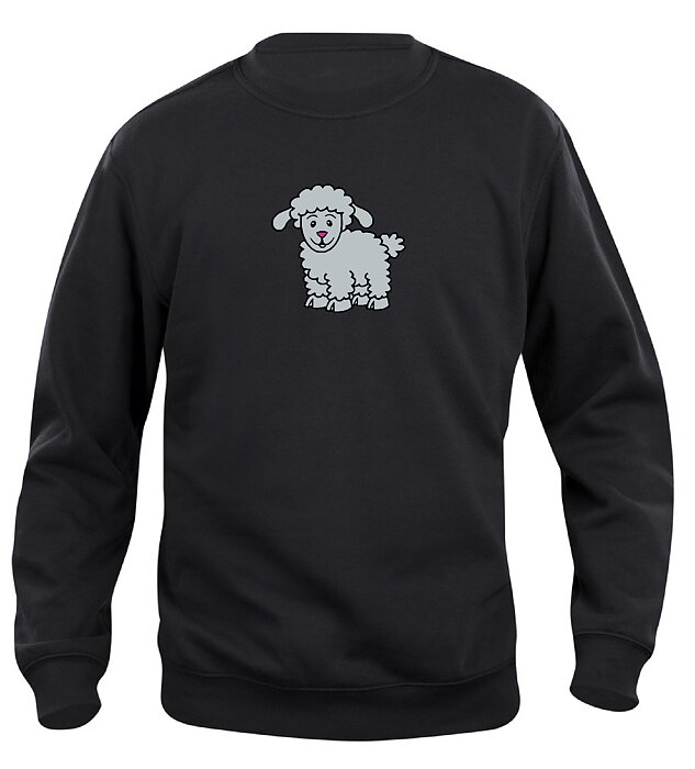 Sweatshirt Barn  "FÅR" - Svart