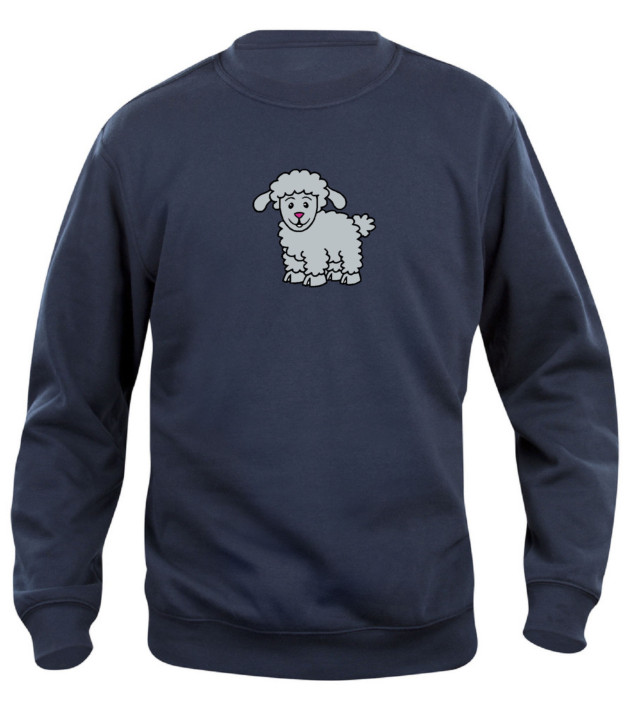 Sweatshirt Barn  "FÅR" - Mörkblå