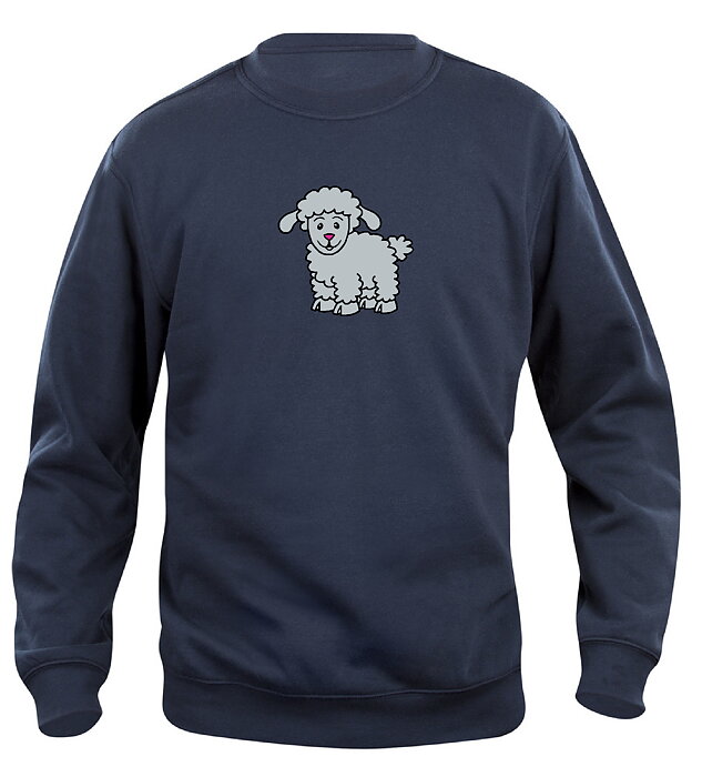 Sweatshirt Barn  "FÅR" - Mörkblå