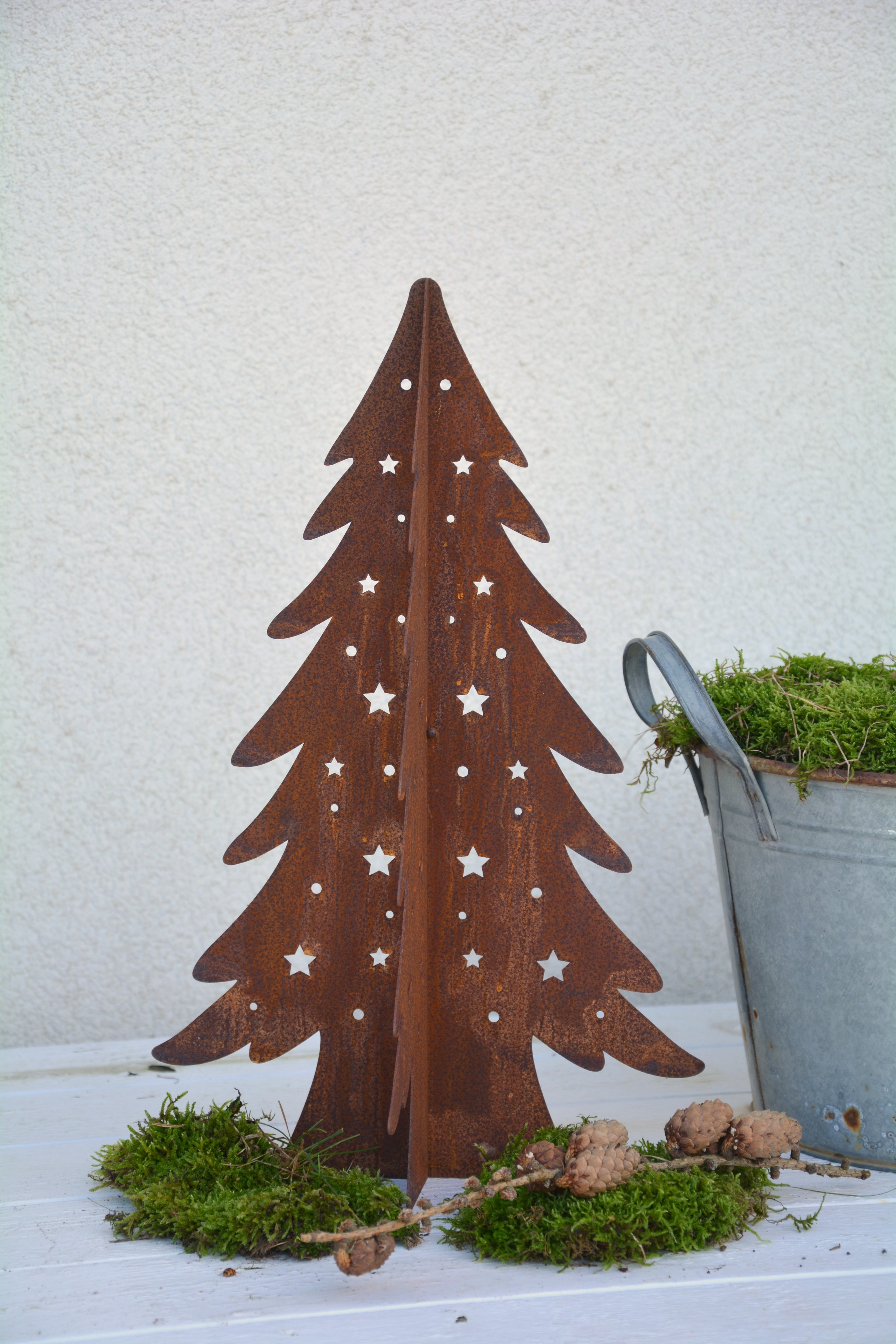 Rostigt gran 3D 40 cm hopfällbar