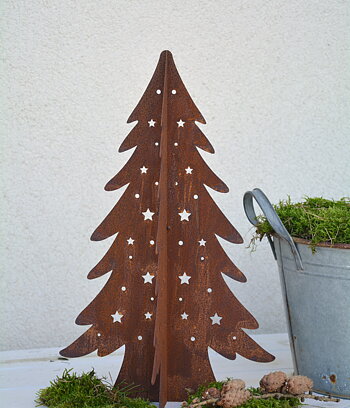 Rostigt gran 3D 40 cm hopfällbar