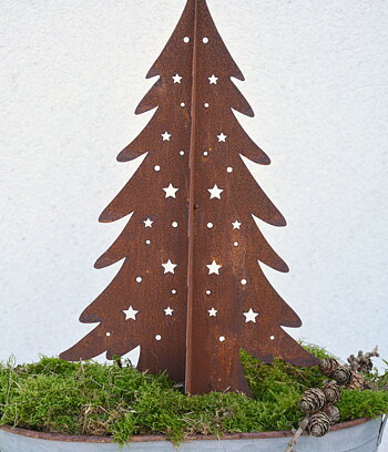Rostigt gran 3D 40 cm hopfällbar
