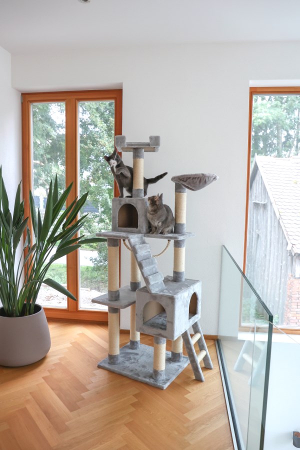 Kerbl Cat Tree Square - Light Grey - 5