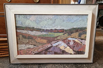 Landscape oil on panel