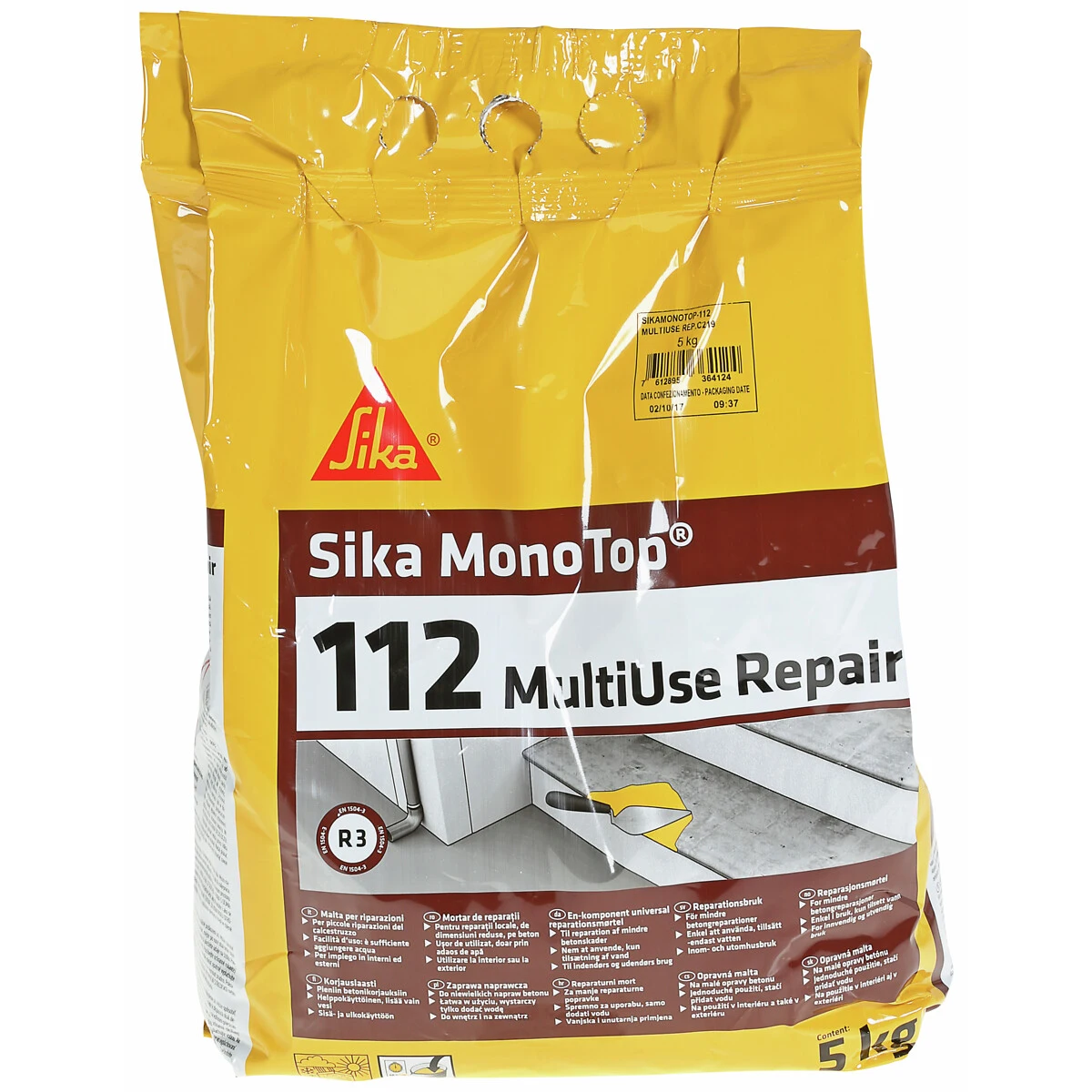 Snabbhärdande bruk 5kg betong monotop-112