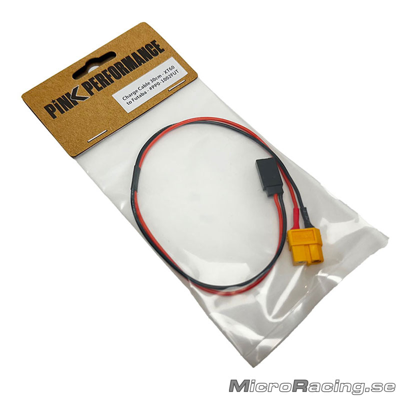PINK PERFORMANCE - Charge Cable XT to Futaba, 30cm
