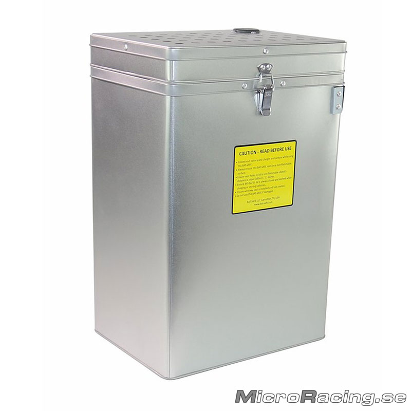 BAT-SAFE - Lipo Säkerhets Box, XL, Silver  - 3