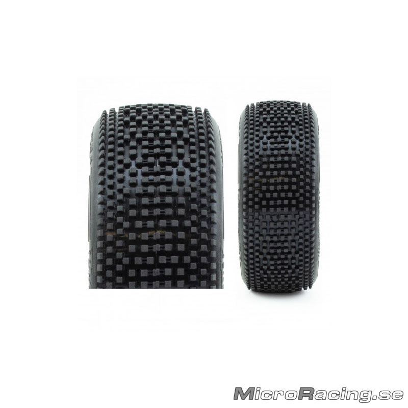 DEAL* PROCIRCUIT - Hot Dice V2 Medium, 1/8 Off Road, Preglued, Yellow Rim, 1pair - 2