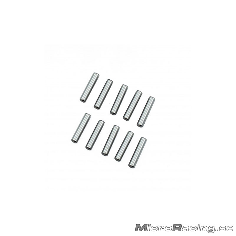 3X13.8MM CHROME STEEL PIN SET (10PCS.) 3X13.8MM CHROME STEEL PIN SET (10PCS.)