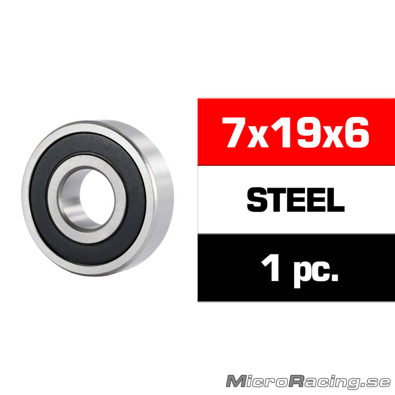 ULTIMATE - 7x19x6mm Engine Bearing Front, Rubber Sealed