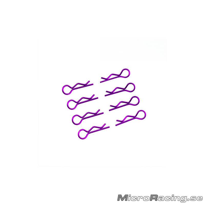 ULTIMATE - Body Clips, Purple, 1/10 Off Road, 8pcs