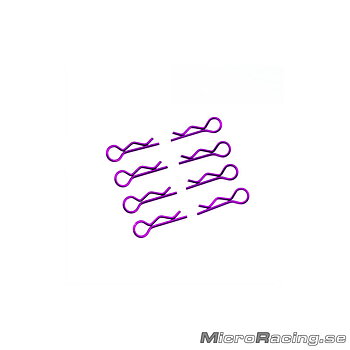 ULTIMATE - Body Clips, Purple, 1/10 Off Road, 8pcs