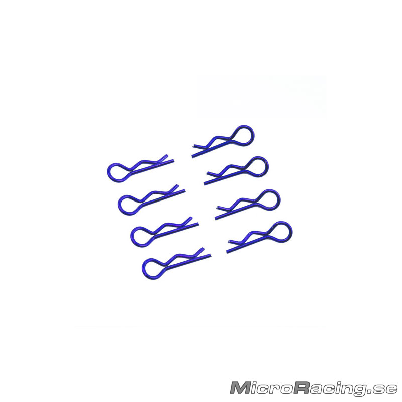 ULTIMATE - Body Clips, Blue, 1/8 Off Road, 8pcs