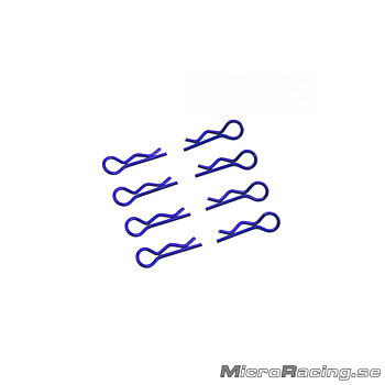 ULTIMATE - Body Clips, Blue, 1/8 Off Road, 8pcs
