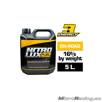 NITROLUX - Bränsle Energy3 On Road Pro 16% per Vikt EU - 5L