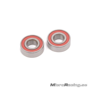 SCHUMACHER - 5x12x4mm Bearing, Red Rubber Sealed, 2pcs