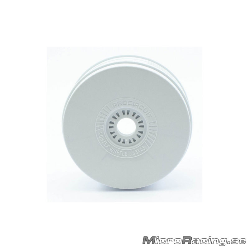 Procircuit - Vortex Rims V2, 1/8 Off Road, White, Bulk, 12pairs - 2