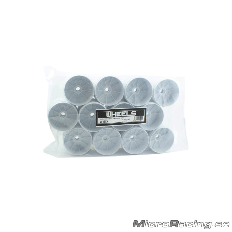 Procircuit - Vortex Rims V2, 1/8 Off Road, White, Bulk, 12pairs