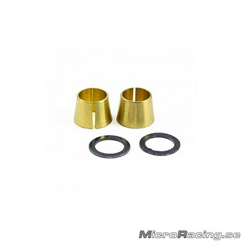 ULTIMATE - Clutch Flywheel Cone Collets & Shims, .21 Engines, 2+2 Pcs