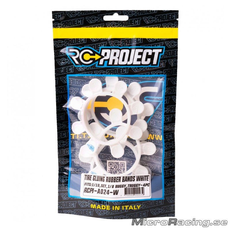 RC-PROJECT - Limband, Vit, 1/8 & 1/10 Off Road, 4st - 2