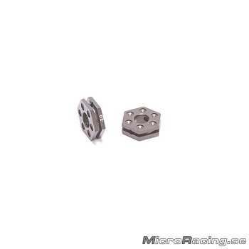 SCHUMACHER - Wheel Hex 4mm, -2, Aluminum, 1pair