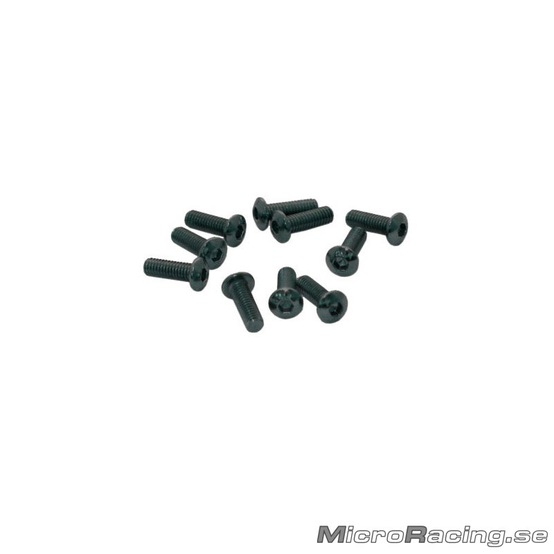 ULTIMATE - M4x10mm Stål Skruv, Kullrig, Insex, 10st