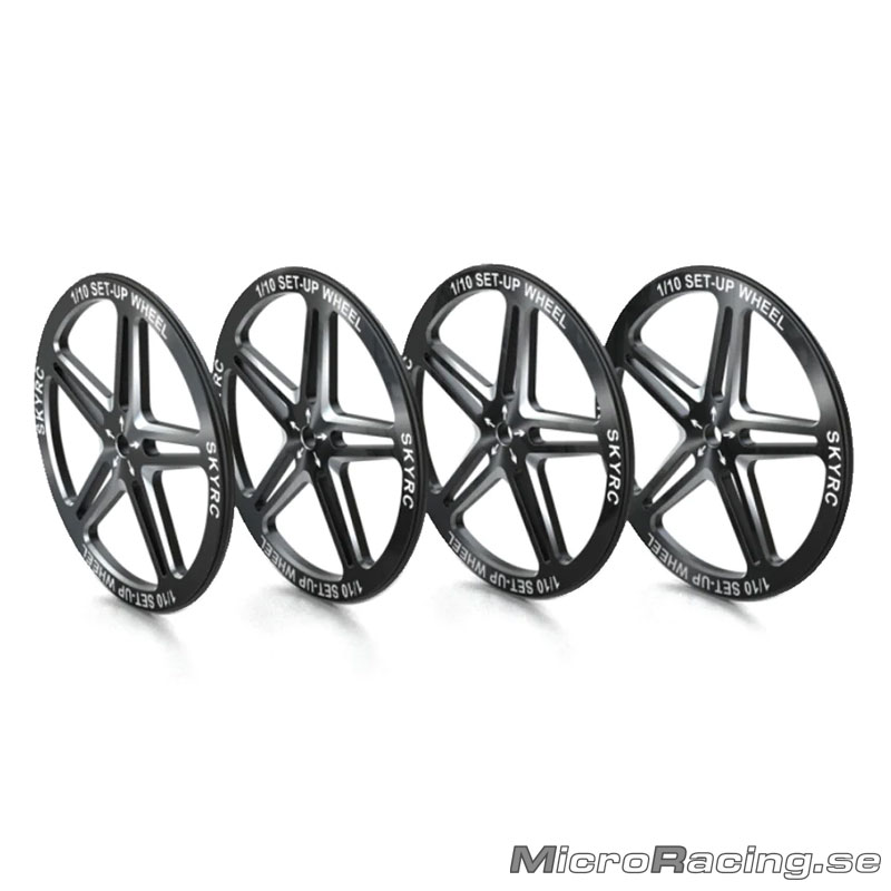 SKYRC - Set Up Wheel for 1/10, Black, 4pcs