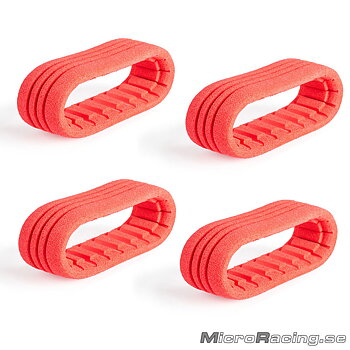 MATRIX - Closed Cell Inserts to Tires, Red, 1/8 Off Road, 2pairs