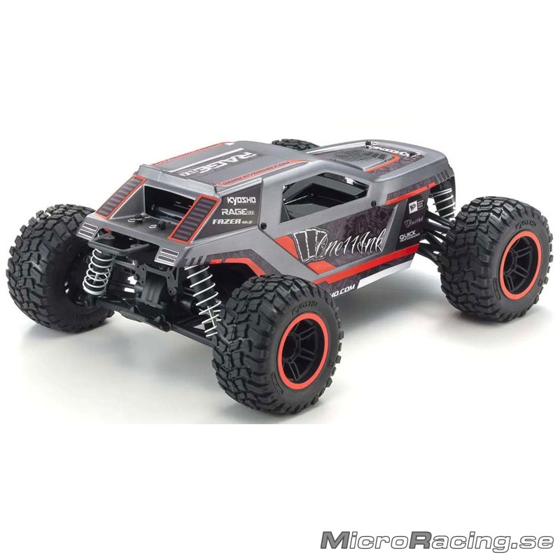 KYOSHO - Fazer MK2, Rage 2.0, 4WD, 1/10 Off Road, Röd - Ready To Run - 3