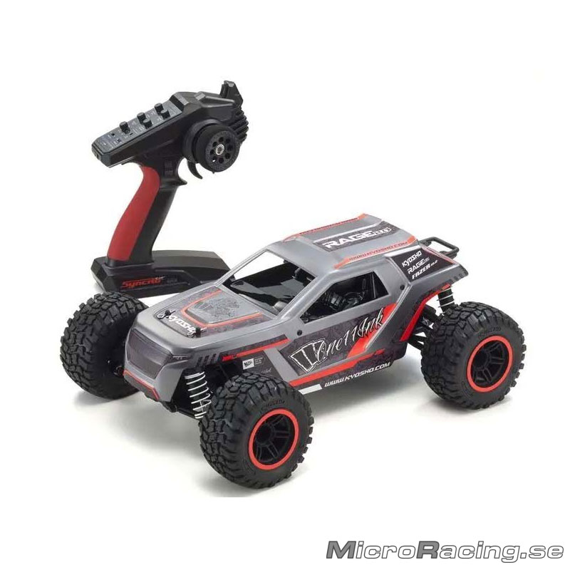 KYOSHO - Fazer MK2, Rage 2.0, 4WD, 1/10 Off Road, Röd - Ready To Run