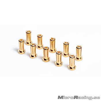 LRP - 5mm Gold Connector, 14mm Length, 10pcs