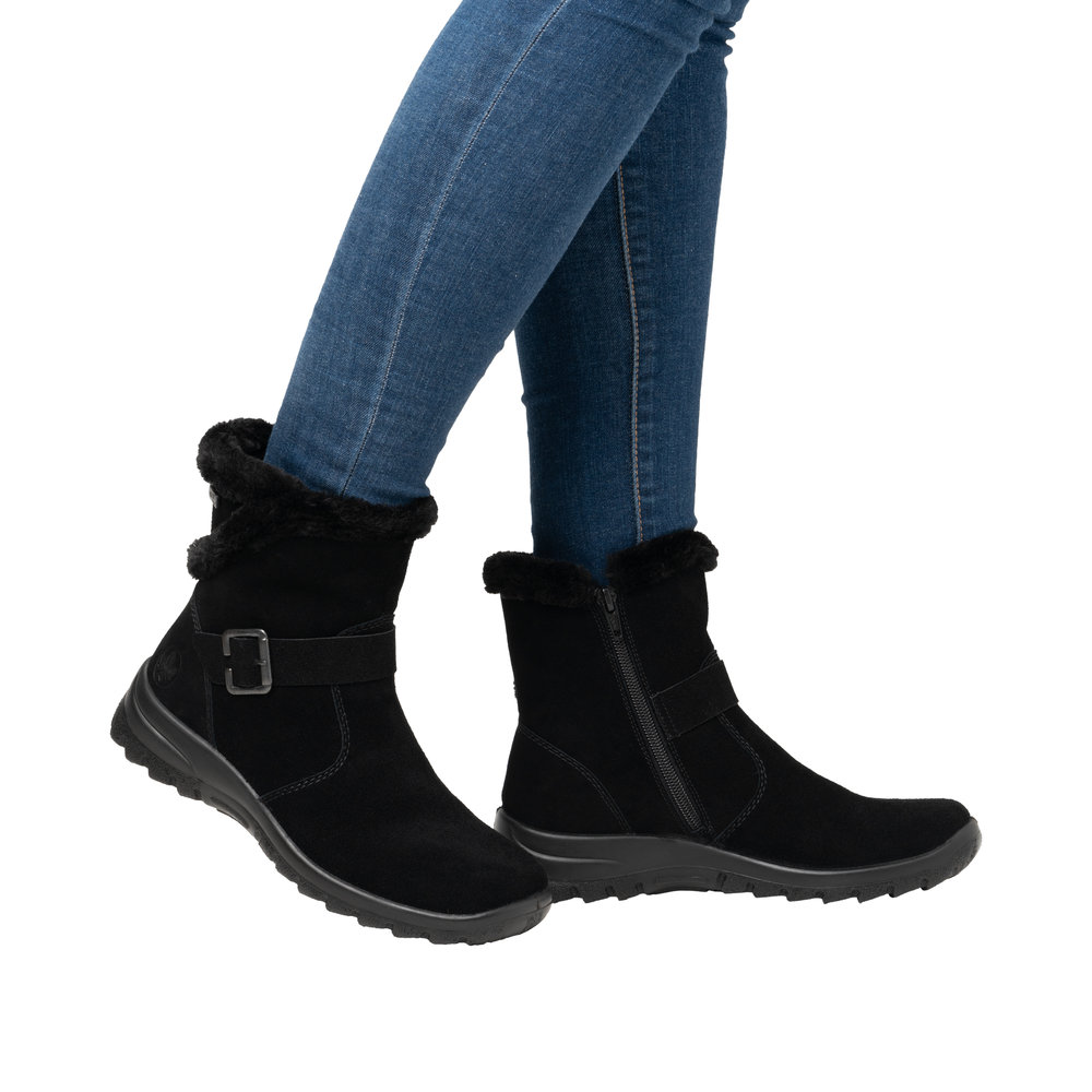 Rieker Damboots Varmfodrad Svart - 9