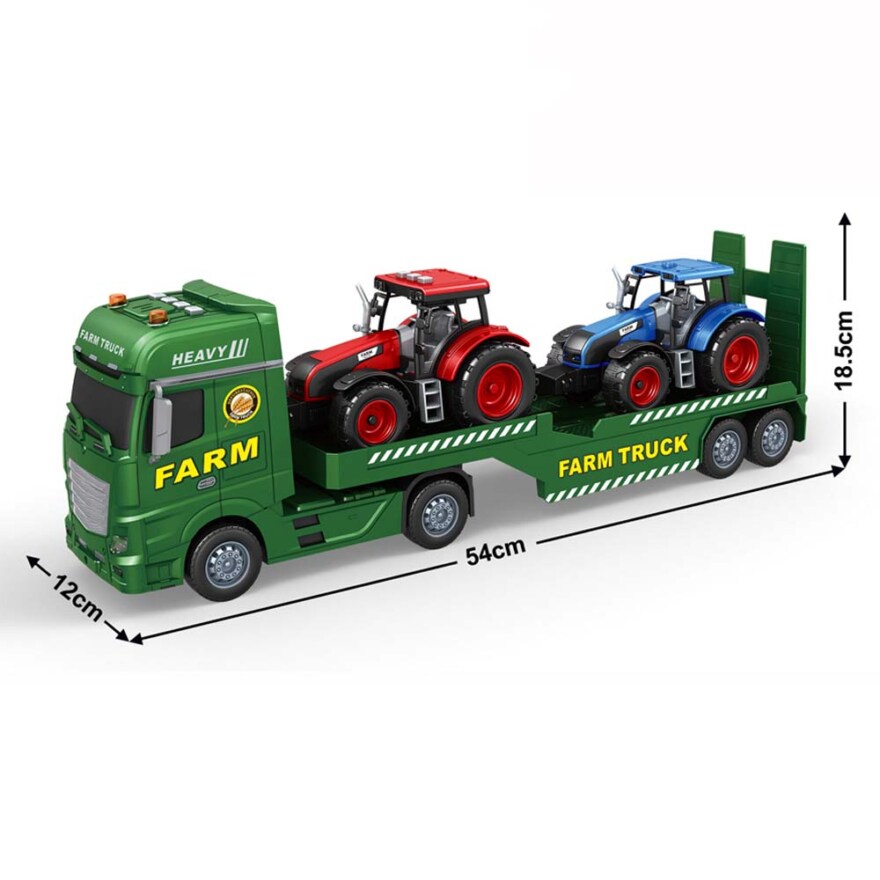 Bil Trailer med Traktorer 63 cm - Alrico - 2