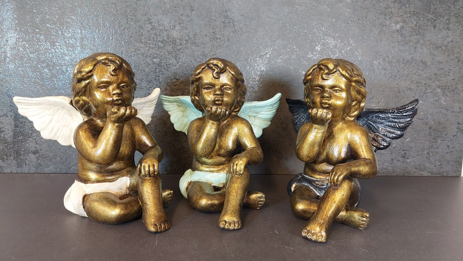 Sittande Ängel Staty - 15cm