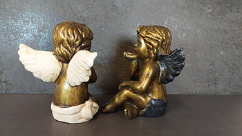 Sittande Ängel Staty - 15cm