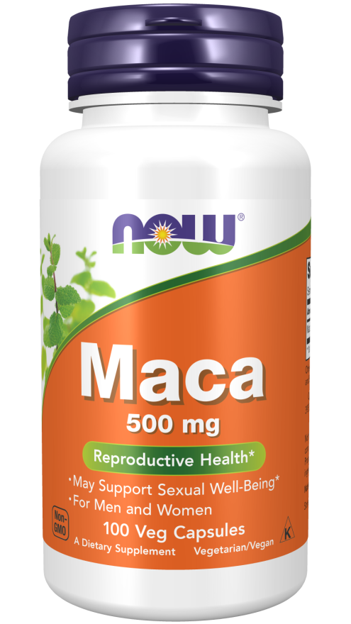 MACA 500 mg 100 vegkapslar NOW