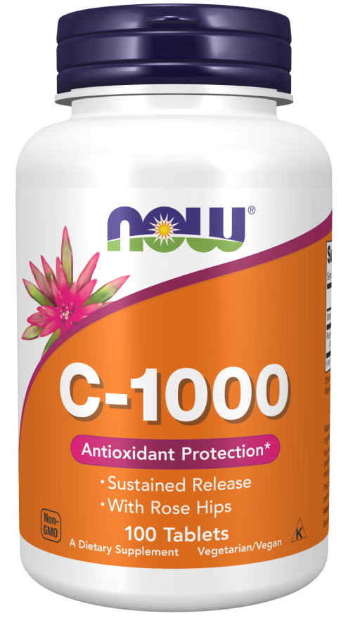 Vitamin C-1000 SR 100 tabletter NOW