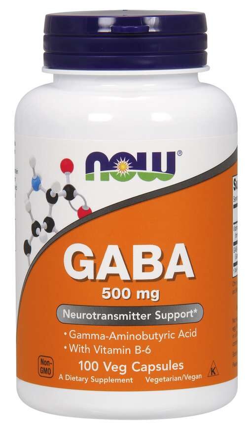 GABA 500 mg 100 vegkapslar NOW