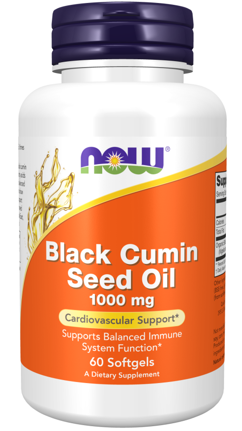 Black Cumin Seed Oil 1000 mg 60 softgels NOW