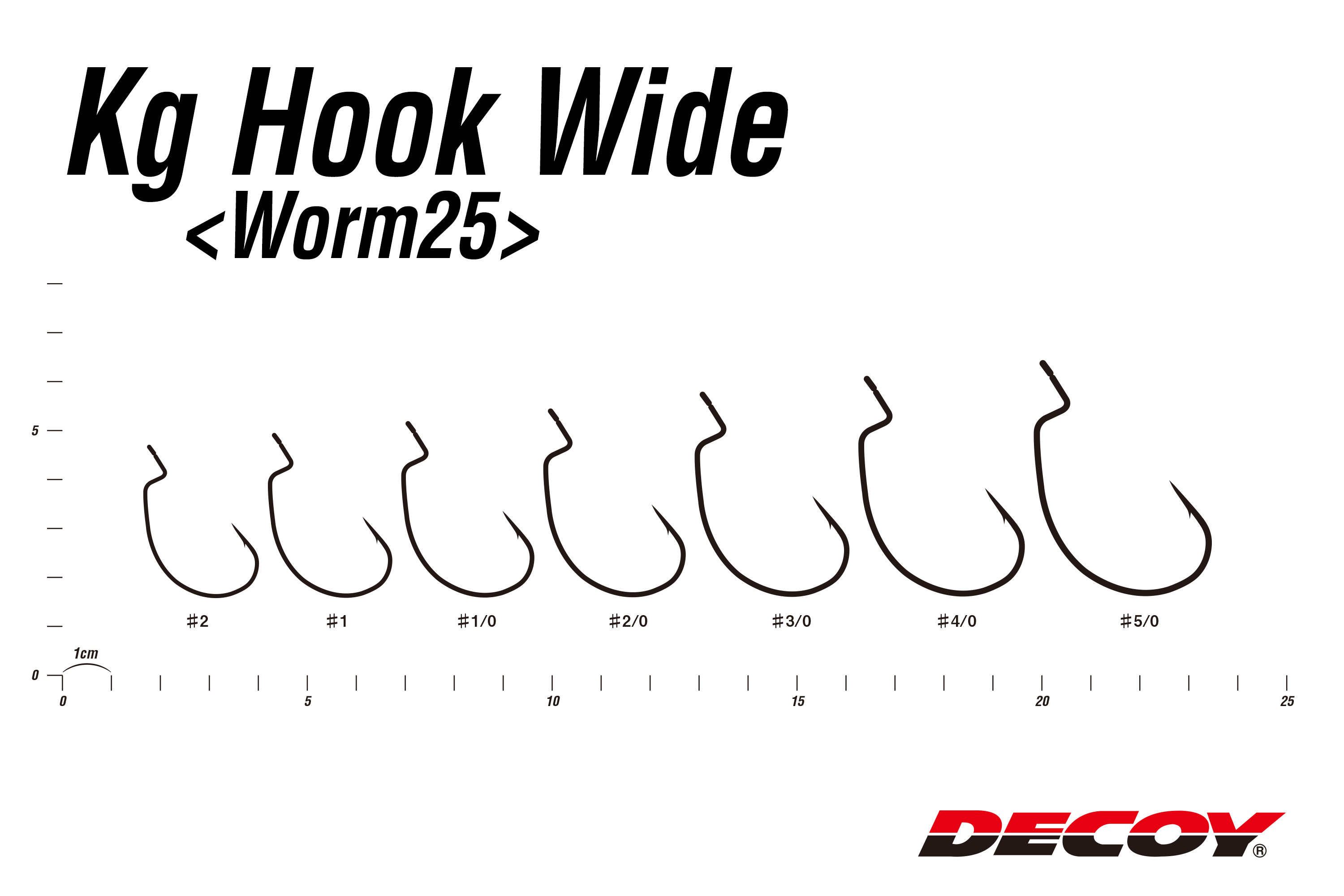 Decoy Worm 25 Kg Hook Wide - 3