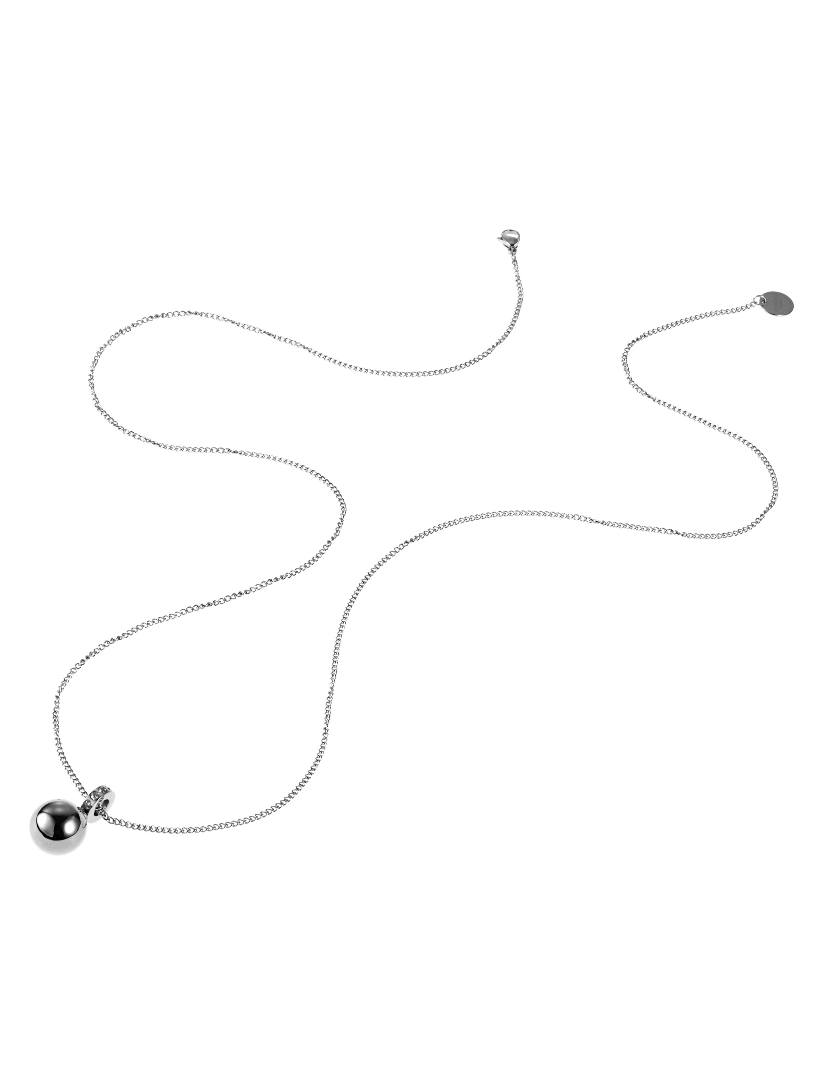 Liz Pendant Necklace - Steel - By Jolima