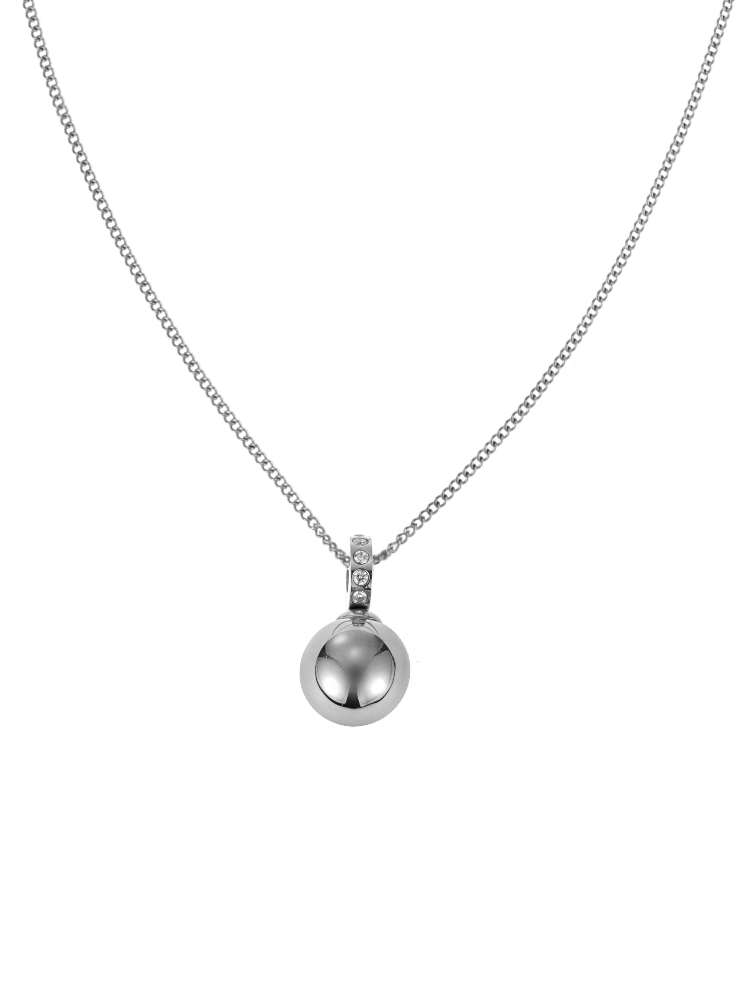 Liz Pendant Necklace - Steel - By Jolima