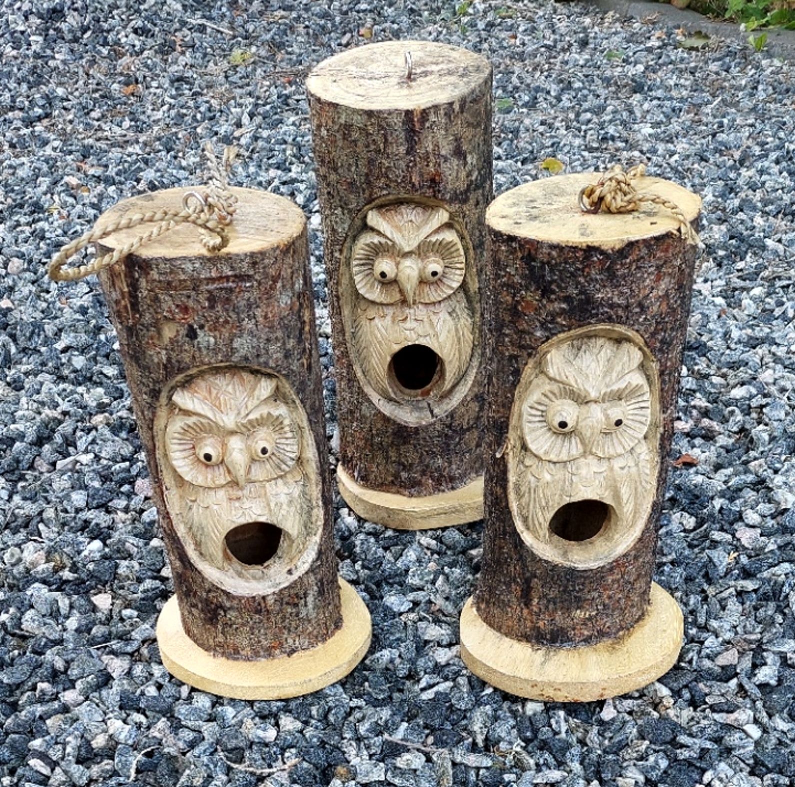 Hand snidad Fågelbo, Uggla