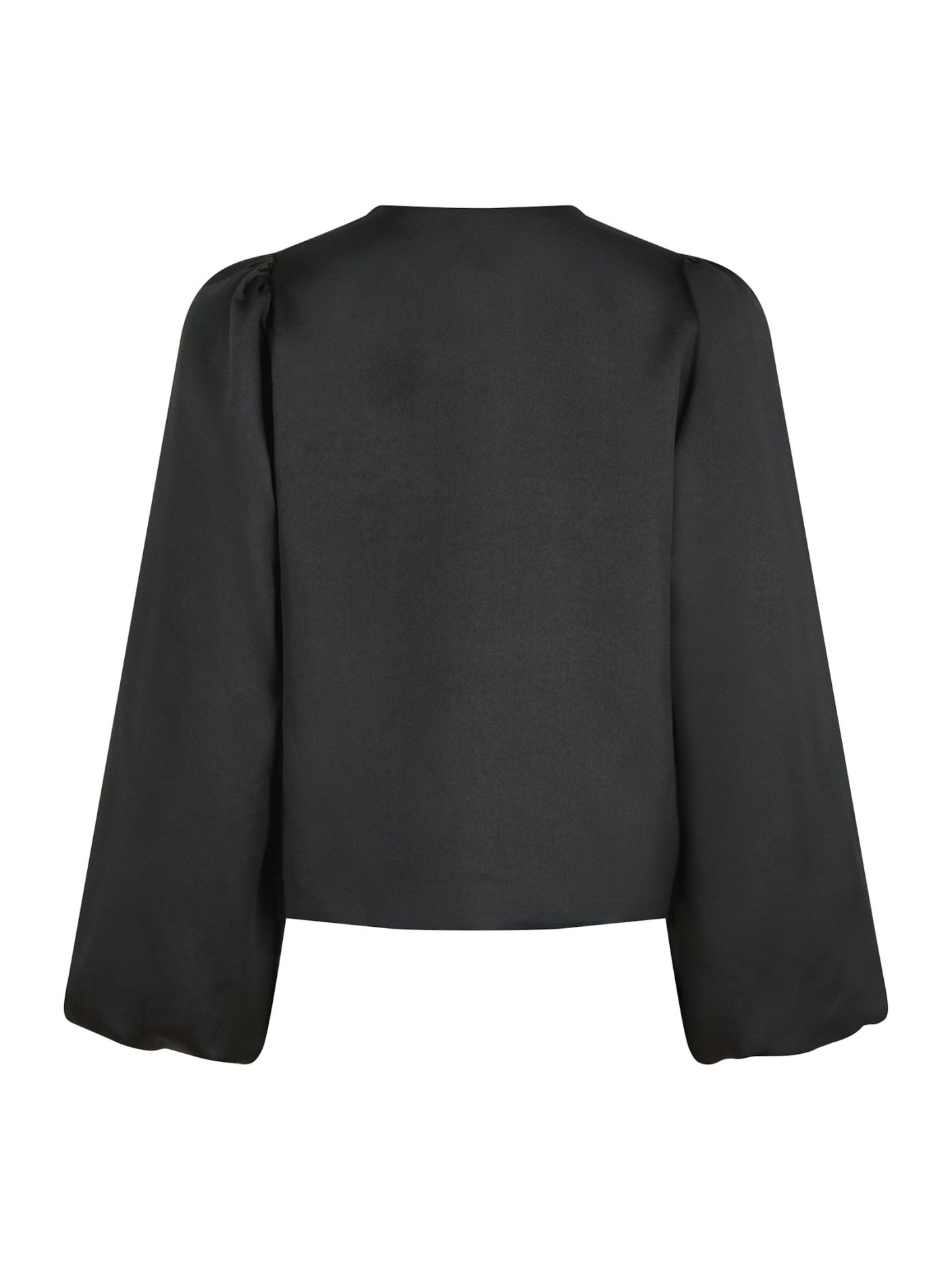 Neo Noir  - Daliska Dull Satin Blouse Black - 5