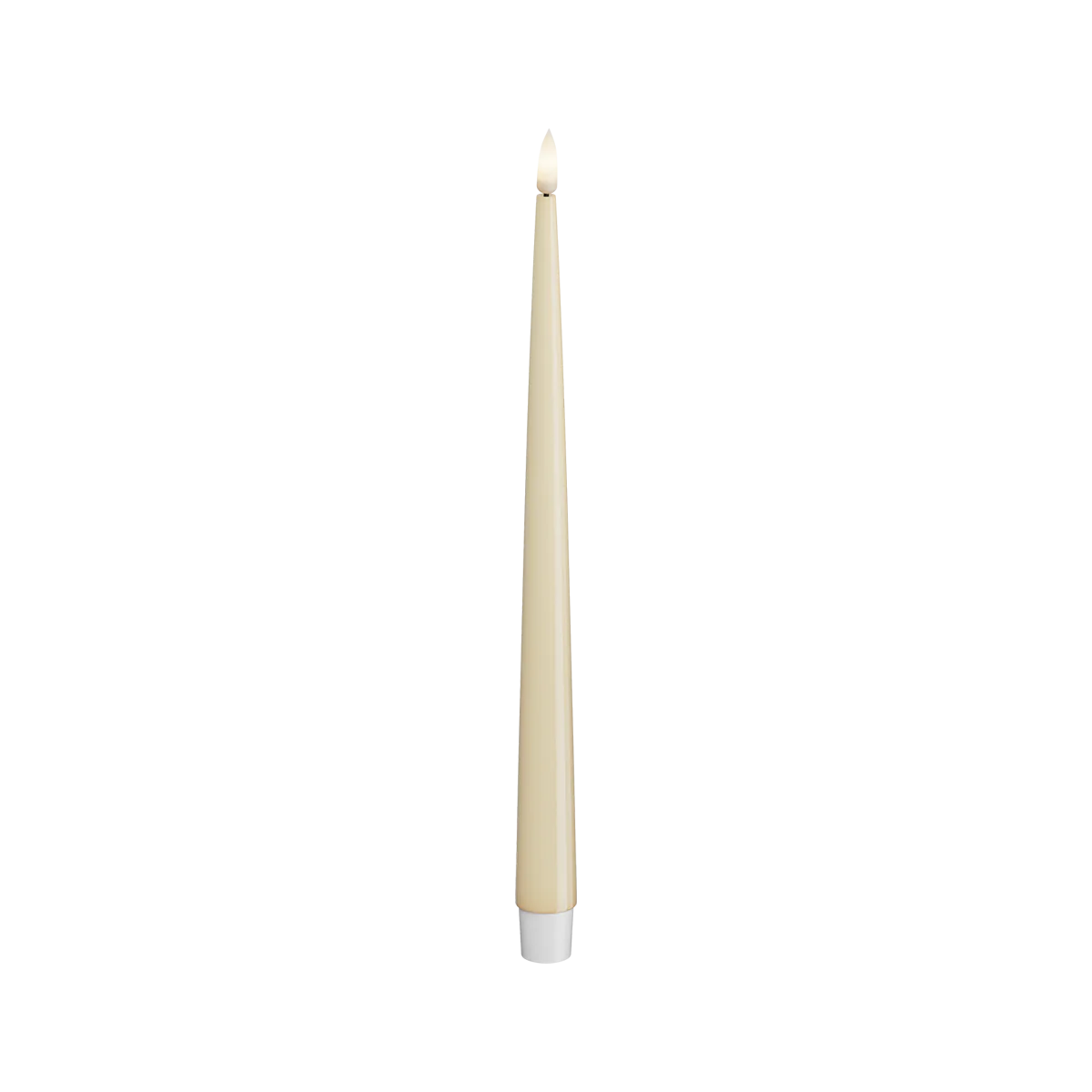 LED Antikljus Cream 28 cm 2 pack